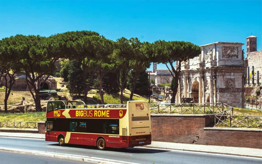 bus rome hop on