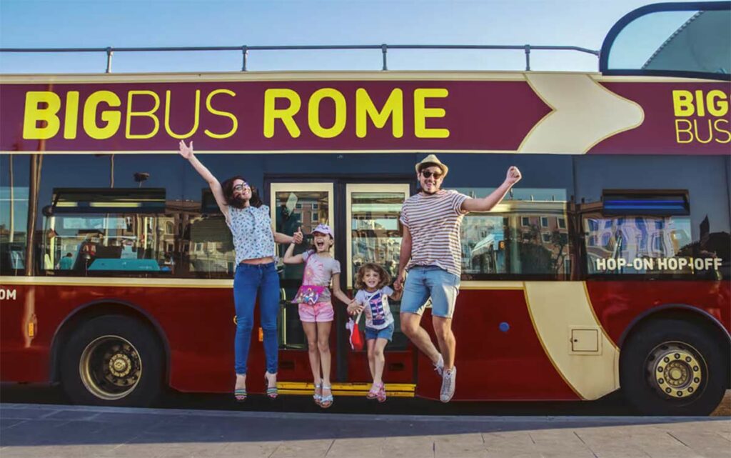 bus rome hop on