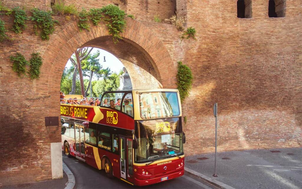 bus rome hop on