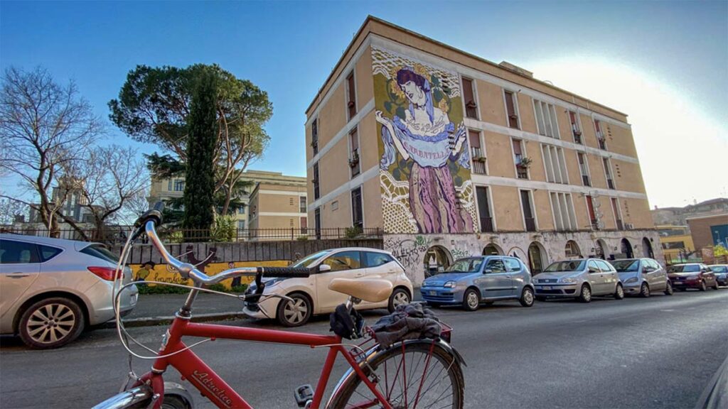 street art rome a velo