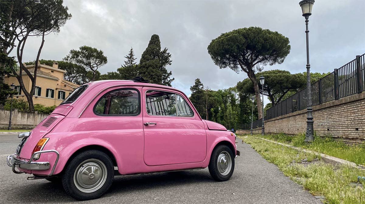 visiter rome en fiat 500